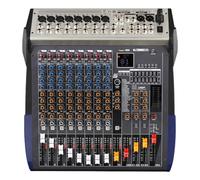 VCHICS Mezclador de Audio, Mezclador de 8/16 Canales Puesta en Escena Familia KTV Live USB Mezclador Mezclador MP3 reproducción DJ Controlador para Guitarras, Bajos y teclados(16 Channel)