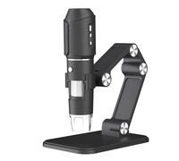 VCHICS Microscopio Digital, Telescopio Digital WiFi 50X-1600X HD electrónico for reparación de móviles, Soporte Ajustable, 8 LED para reparación de aparatos electrónicos