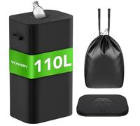 VCKHRRY 110L Contenedor para Botellas con Tapa, Cesto de Basura para Reciclaje, Cubo de Almacenamiento