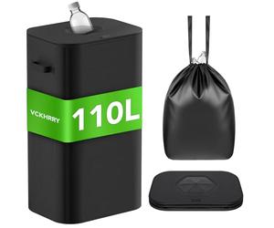 VCKHRRY 110L Contenedor para Botellas con Tapa, Cesto de Basura para Reciclaje, Cubo de Almacenamiento