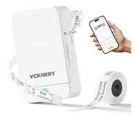 VCKHRRY Etiquetadora Bluetooth Mini Impressora de Etiquetas Adhesivas Térmica Portátil Autocolantes Compatível com iOS e Android, para casa, escritório, cozinha, colégio