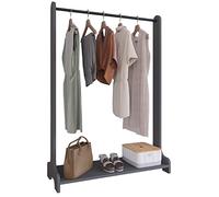 VCM Armario Abierto de Madera vestidor Perchero Armario Barra de Colgar Lempu H. 128 cm Armario Abierto de Madera vestidor Perchero Armario Barra de Colgar Lempu H. 128 cm
