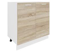 VCM Armario de Cocina Ancho 80 cm Puertas batientes Mueble bajo Cocina Muebles de Cocina Esilo Armario de Cocina Ancho 80 cm Puertas batientes Mueble bajo Cocina Muebles de Cocina Esilo