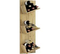 VCM Botellero de Madera Botellero Estante de Pared Estante de Pared Estante Colgante Botellas Vino Vinosi Roble Miel