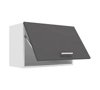 VCM Armario de Cocina Ancho 60 cm Armario abatible Armario de Pared Cocina Muebles de Cocina Esilo Blanco/Antracita