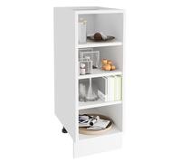 VCM Estante de cocina 30 cm de ancho Estante mueble bajo de cocina Esilo Blanco
