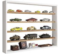 VCM Estantería de Pared de Madera Estantería de Pared Vitrina de Pared Decoración de coleccionismo Vitrina de coleccionismo Osado L Roble Blanco/Miel