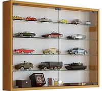 VCM Mandosa L Vitrina de Pared Mandosa L Vitrina colección de Cristal Mueble decoración para Almacenamiento, Cristal, Madera, Haya, 60 x 80 x 10 cm