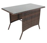 VCM Mesa de ratán para balcón Mesa de jardín Mesa de Camping 114x64 Raloso Mesa de ratán para balcón Mesa de jardín Mesa de Camping 114x64 Raloso