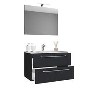VCM Mueble Lavabo 3 Piezas Conjunto Mueble baño Lavabo Badinos Cajón Espejo Mueble Lavabo 3 Piezas Conjunto Mueble baño Lavabo Badinos Cajón Espejo
