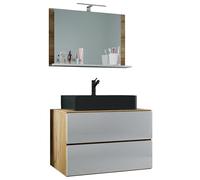 VCM Mueble Lavabo 3 Piezas Conjunto Mueble baño Lavabo Lendas BL Ancho 80 cm M cajón Mueble Lavabo 3 Piezas Conjunto Mueble baño Lavabo Lendas BL Ancho 80 cm M cajón