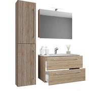 VCM Mueble Lavabo 4 Piezas Conjunto Mueble baño Lavabo Badinos Cajón SC Mueble Lavabo 4 Piezas Conjunto Mueble baño Lavabo Badinos Cajón SC