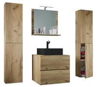 VCM Mueble Lavabo 5 Piezas Conjunto Mueble baño Lavabo Lendas BL Ancho 60 cm Cajón XL Mueble Lavabo 5 Piezas Conjunto Mueble baño Lavabo Lendas BL Ancho 60 cm Cajón XL