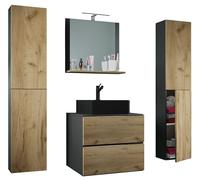 VCM Mueble Lavabo 5 Piezas Conjunto Mueble baño Lavabo Lendas BL Ancho 60 cm Cajón XL Mueble Lavabo 5 Piezas Conjunto Mueble baño Lavabo Lendas BL Ancho 60 cm Cajón XL