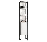 VCM Muebles de baño de Madera Estantería de baño de pie Armario de baño Armario Alto Edino Muebles de baño de Madera Estantería de baño de pie Armario de baño Armario Alto Edino