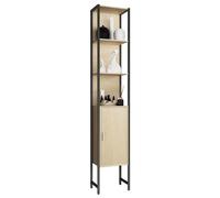 VCM Muebles de baño de Madera Estantería de baño de pie Armario de baño Armario Alto Edino Muebles de baño de Madera Estantería de baño de pie Armario de baño Armario Alto Edino