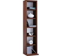 VCM Soporte de Madera para CD DVD Almacenamiento Estantería de pie Estantería Decorativa Elementa Soporte de Madera para CD DVD Almacenamiento Estantería de pie Estantería Decorativa Elementa