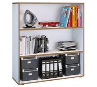 VCM Soporte de Oficina de Madera estantería archivador archivador estantería Salia 3-Fold W.100 cm Soporte de Oficina de Madera estantería archivador archivador estantería Salia 3-Fold W.100 cm