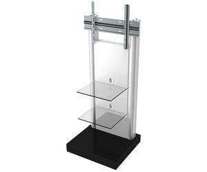 VCM Soporte "Pro Stand" de cristal transparente, se entrega montado, con cerradura