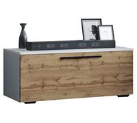 VCM Tablero bajo de TV de Madera Mueble Mueble TV Mesa Consola Mesa TV Arila S Roble Blanco/Miel