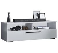 VCM Tablero bajo de TV de Madera Mueble Mueble TV Mesa Consola Mesa TV Arila XL Blanco