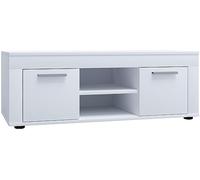 VCM Tablero bajo de TV de Madera Muebles Mueble TV Mesa Consola Mesa TV Ancho 102 cm Usilo L Blanco