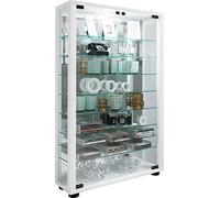 VCM Vitrina de Cristal de Madera Vitrina de Cristal Coleccionable Vitrina de pie Lumo Mini Espejo Vitrina de Cristal de Madera Vitrina de Cristal Coleccionable Vitrina de pie Lumo Mini Espejo