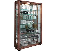 VCM Vitrina de Cristal de Madera Vitrina de Cristal Coleccionable Vitrina de pie Lumo Mini Espejo Vitrina de Cristal de Madera Vitrina de Cristal Coleccionable Vitrina de pie Lumo Mini Espejo