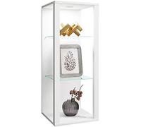 VCM Vitrina Mural de Cristal de Madera Vitrina Colgante Vitrina coleccionista Vitrina de Cristal Vitrina de pie Glasol MW Blanco