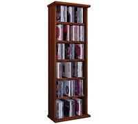 VCM Vostan - Torre para CD/DVD, para 150 CDs, sin Puerta de Cristal, Color Vetas de Nogal