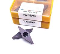 VCMT110304 VCMT110308 VCMT160404 VCMT160408 for herramienta de torneado de carburo de acero inoxidable herramienta de torno CNC(VCMT160404-MS)