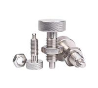 VCN230 Perillas moleteadas de acero inoxidable, émbolos de resorte, tornillos autoblocantes con tuercas(VCN230-BN,M8 with nut)