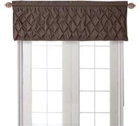 VCNY Home Carmen Tratamiento de Ventana con Bolsillo para Barra, decoración Moderna para el hogar, Poliéster, Chocolate, W 20" x L 60" (1 Panels)