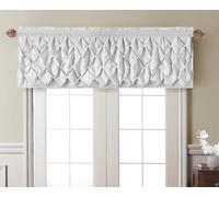 VCNY Home Curtain Tratamiento de Ventana con Bolsillo para Barra, decoración Moderna para el hogar, Microfibra, Blanco, W 20" x L 60" (1 Panels)