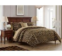 VCNY Home Colección Cheetah, marrón, Individual XL (Cama en una Bolsa)