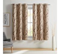 VCNY Home - Cortinas, Paneles de Ventana opacos con Ojales en la Parte Superior, decoración Elegante para el hogar (marrón Pardo, 40 x 63 Pulgadas)