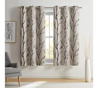 VCNY Home - Cortinas, Paneles de Ventana opacos con Ojales en la Parte Superior, Elegante decoración del hogar (marrón Reino, 40 x 63 Pulgadas)