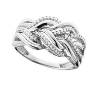 VCODWCSJO Anillo de bobinado de varias capas de metal hueco creativo geométrico para masa frita para hombres y mujeres, 9, Zirconia cúbica