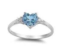 VCODWCSJO Anillo de corazón para mujer con forma de amor, circonita y diamante, chapado en cobre, joyería de moda, 9, Zirconia cúbica