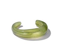 VCODWCSJO Pulsera de resina bohemia vintage para mujer, joyería de moda, acrílico, amplia y abierta, geométrica, Resina, Resina.