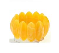 VCODWCSJO Pulseras geométricas elásticas de acrílico ámbar vintage para mujer, pulsera elástica de resina grande, Resina, Resina.