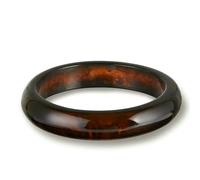 VCODWCSJO Pulseras redondas gruesas de resina acrílica irregulares de café marrón vintage para mujer, pulseras góticas geométricas para parejas, Resina, Resina.