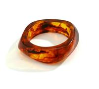 VCODWCSJO Pulseras vintage punk beige café grueso resina acrílica mancha pulseras geométricas irregulares para mujeres y hombres, Resina, Resina.