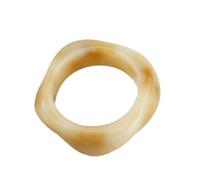 VCODWCSJO Pulseras vintage punk beige café grueso resina acrílica mancha pulseras geométricas irregulares para mujeres y hombres, Resina, Resina.