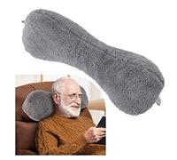 VCOMSOFT Almohada Cervical para sillón reclinable, sofá y sillón, con Forma de Hueso, Color Gris