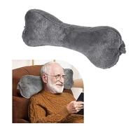 VCOMSOFT - Almohada Cervical para sillón reclinable, sofá y sillón, con Forma de Hueso, Color Gris Oscuro