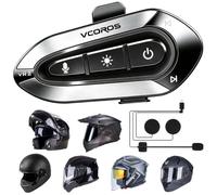 VCOROS Auriculares Casco Moto VR2 Manos Libres Moto Bluetooth 5.4 Bluetooth
