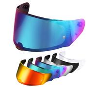 VCOROS Visera Casco Moto para FF328 FF353 FF800,Visiera per Casco Integrale da Moto,Visera de Lente para Casco Protección contra Viento,Accesorios para Cascos de Moto (Arco iris)