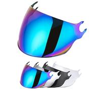 VCOROS Visera Casco para OF562 Airflow,Visera para Casco Integral de Motocicleta,Lente de Casco de Protección contra el Viento para Moto (Arco iris)