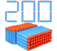 VCOSTORE 200 Balas Nerf de Espuma 7.2cm, Recambio para Pistola Juguete, 4 Colores, Pack 100/200/400 Piezas